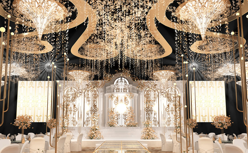 美姑花木兰喜事汇金色大厅效果展示